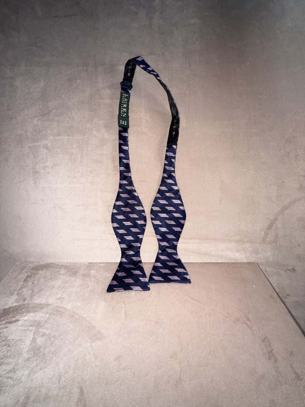 Striped Silk Club Bow Tie